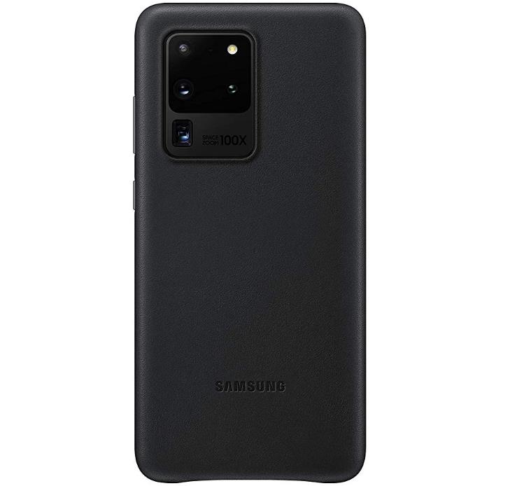 Samsung Galaxy S20 Ultra Case, Leather Back Cover