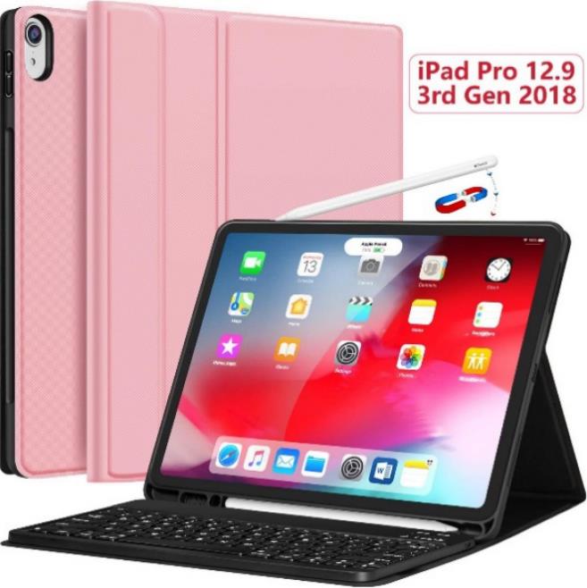 CHESONA iPad Pro 12.9 Case with Keyboard 2018-3rd Gen