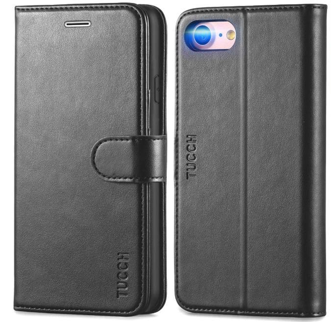 TUCCH iPhone SE 2020 Leather Case