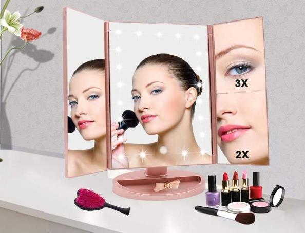 WEILY Lighted Makeup Mirror