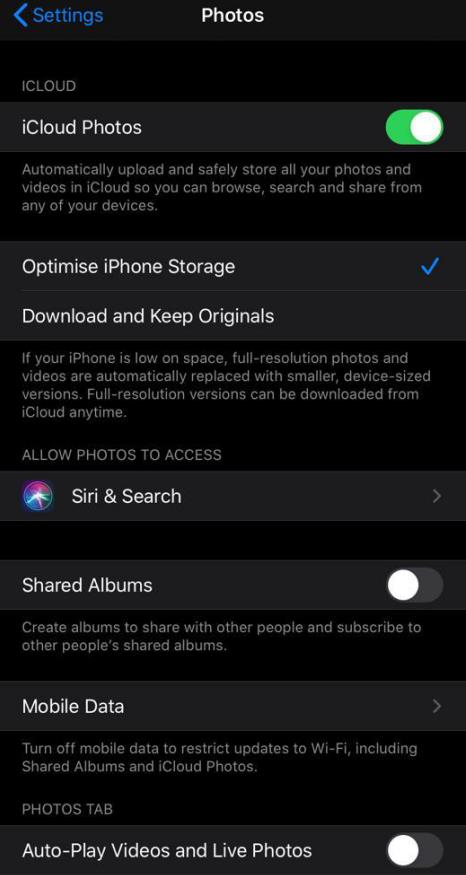 Keep your photos in iCloud Photo Library