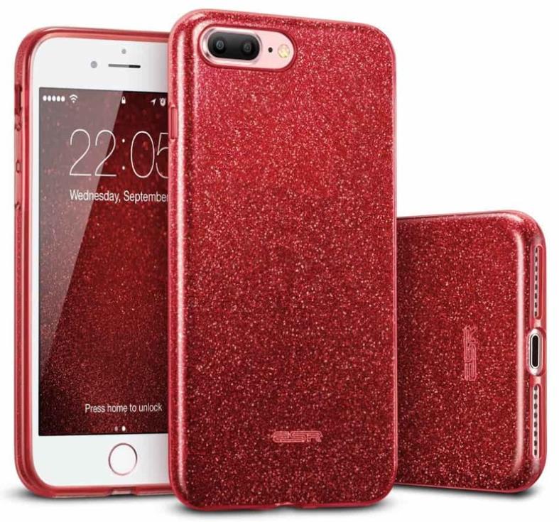 iPhone 8 Plus Glitter Gel Case