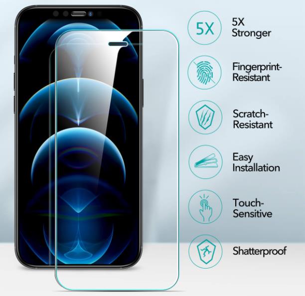 iPhone 12 Pro Max Tempered-Glass Screen Protector