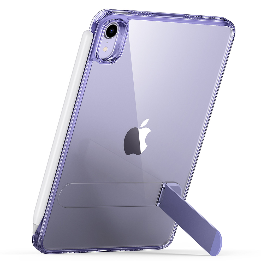 ipad mini 7 case with stand clear purple